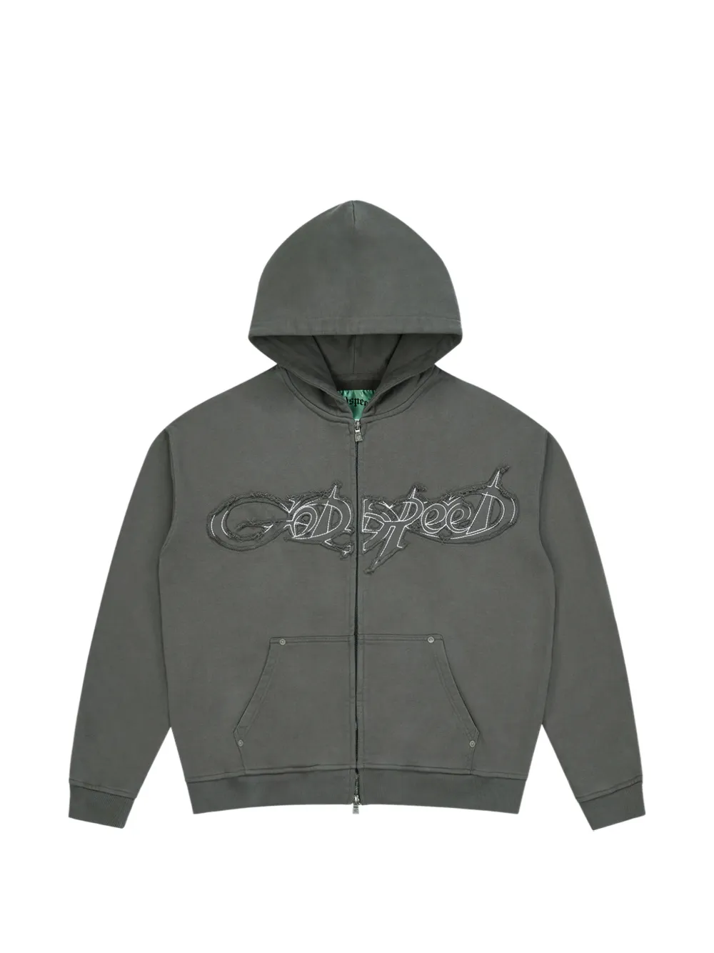 GODSPEED Raw Import zip-up hoodie - Grigio