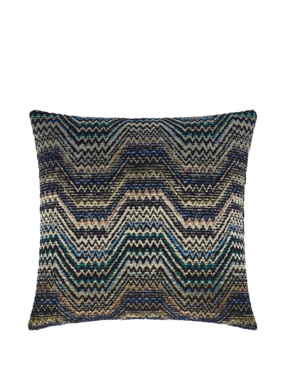 Missoni Home Amalfi zigzag-woven cushion | Blue | Image 1