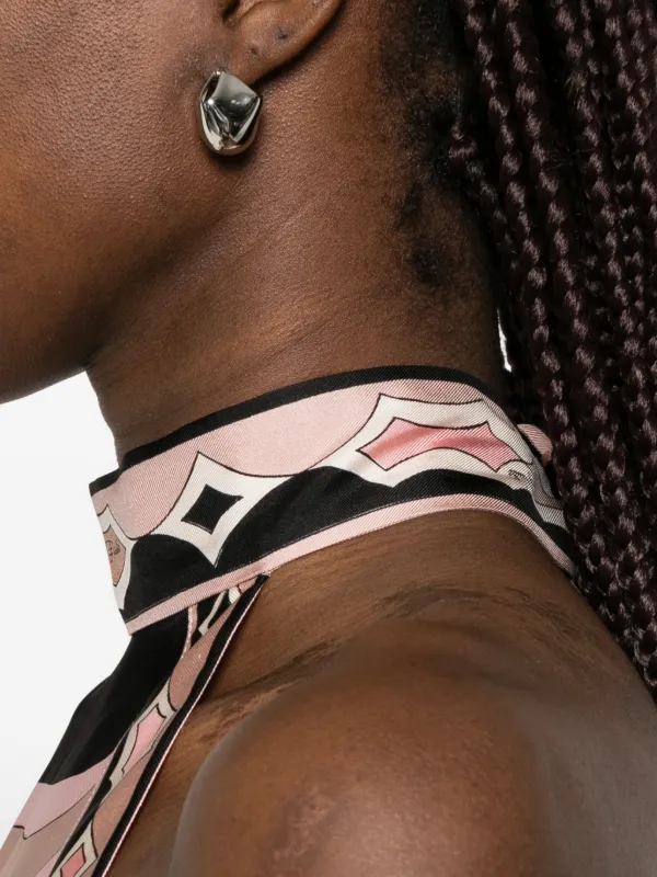 PUCCI Labirinto アシンメトリーハイネックドレス | ブラック