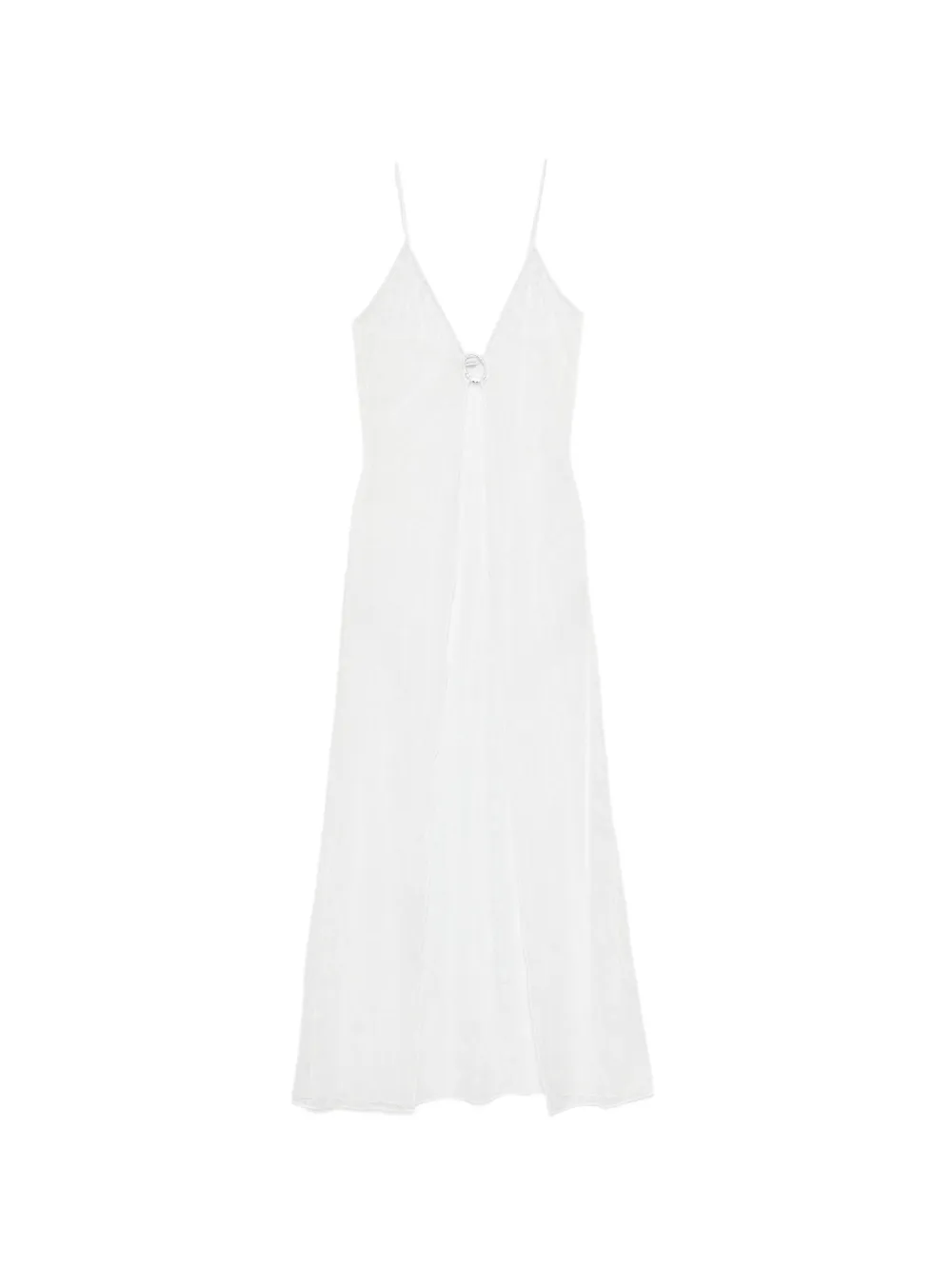 Oséree lace gem-embellished kaftan - White