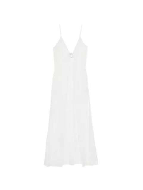 Oséree lace gem-embellished kaftan