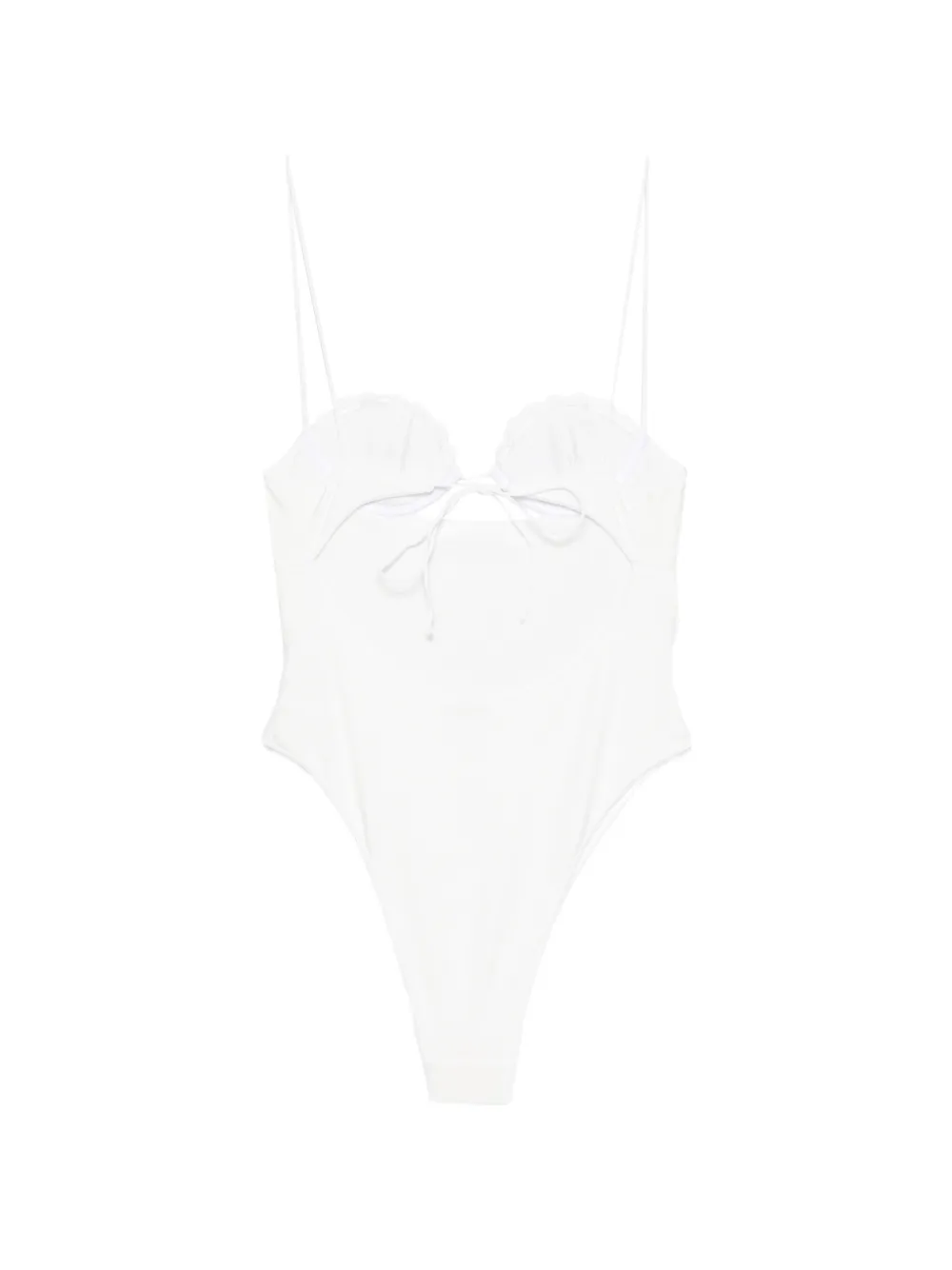 Oséree Bridal Shell maillot Wit
