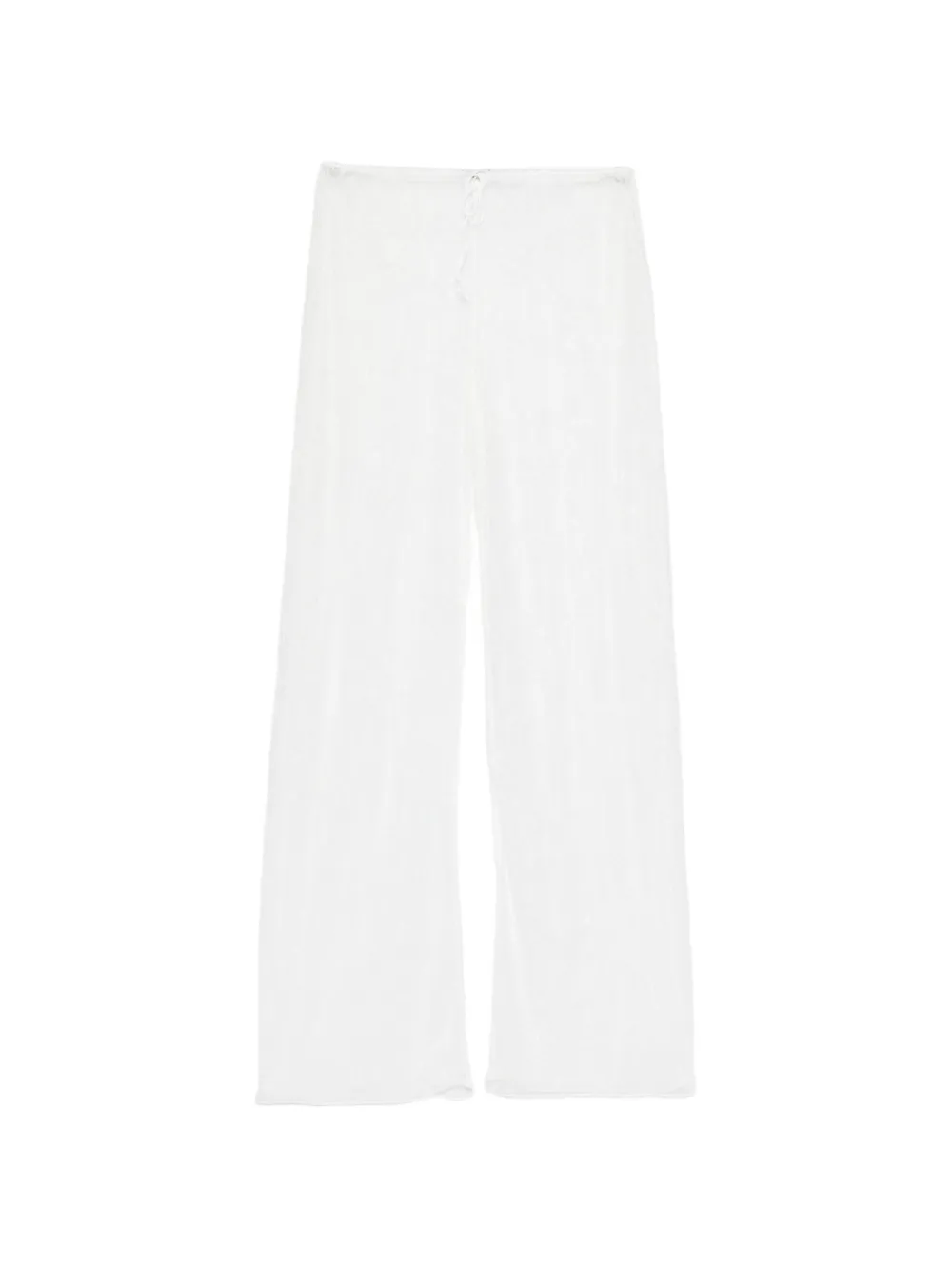 Oséree lace drawstring palazzo pants - Bianco