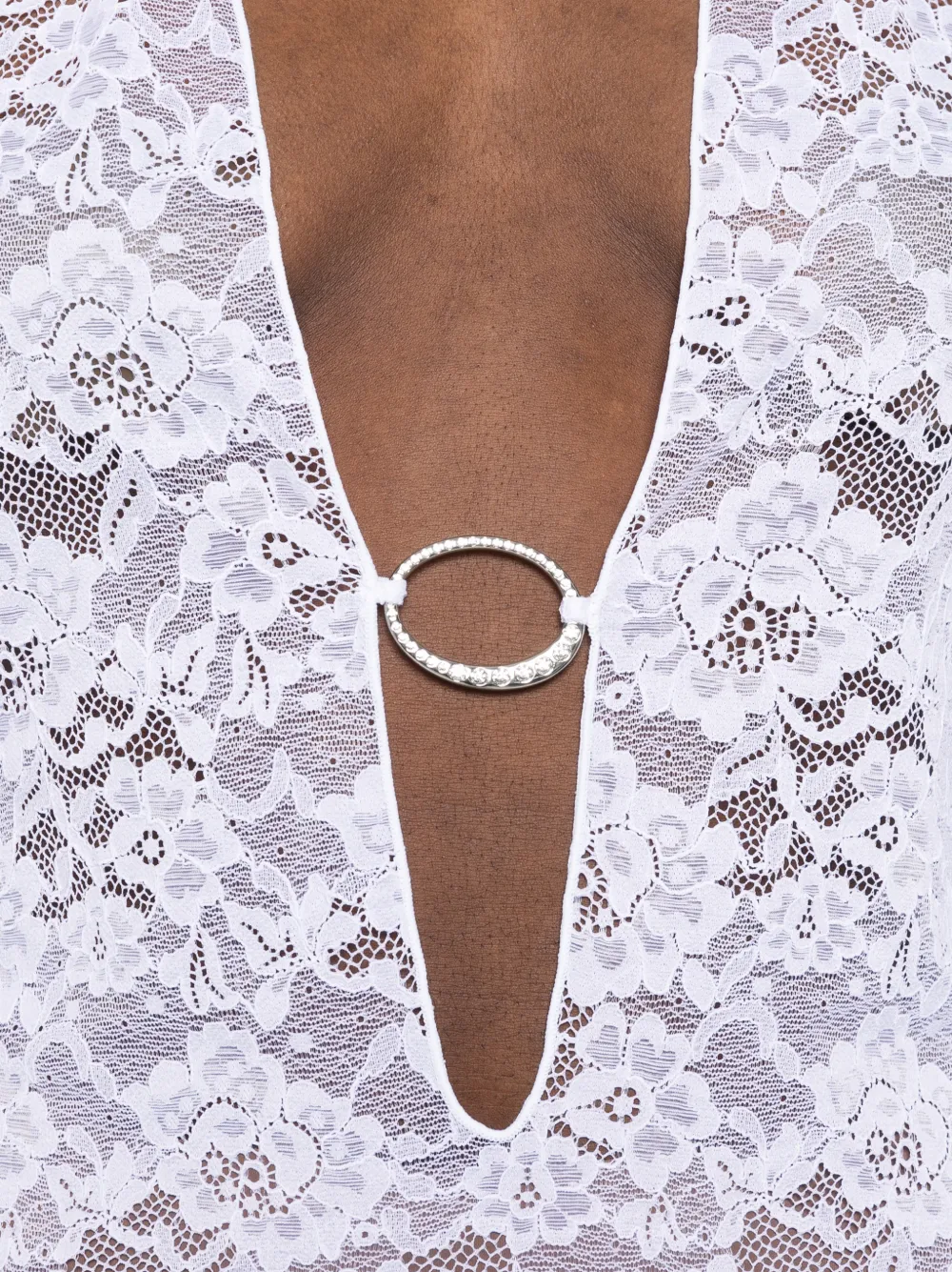 Oséree Bridal O-Lover tuniek met kant Wit