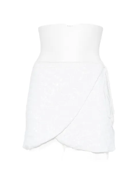 Oséree sequin-embellished wrap mini skirt