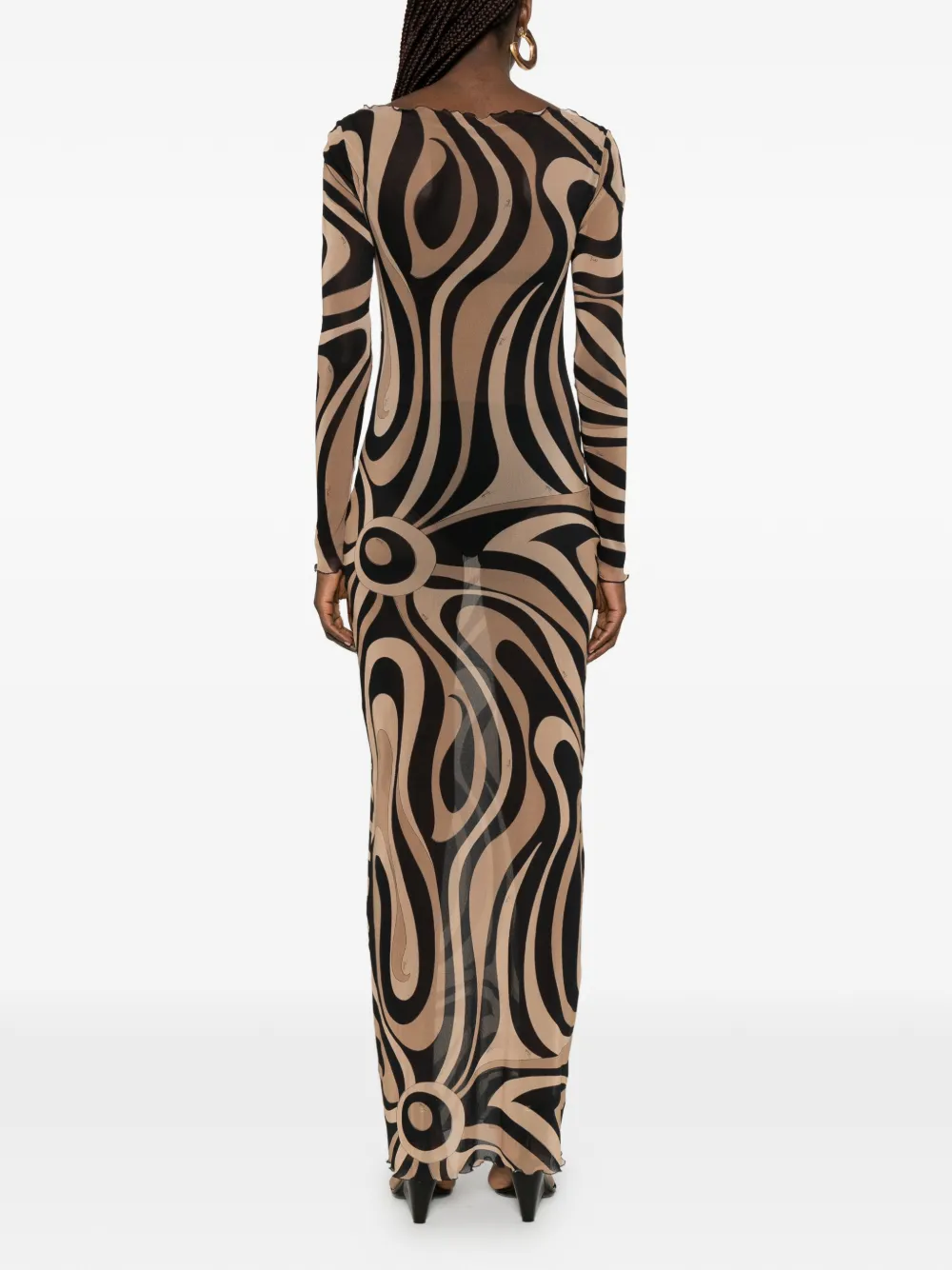 Pucci Patterned Maxi Dress In Multi