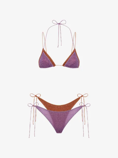 Oséree glitter-detail layered bikini