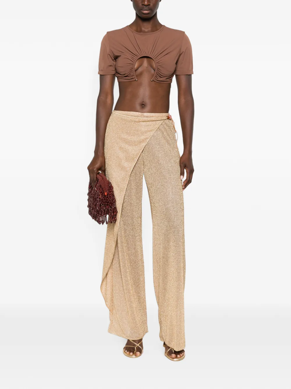 Oséree Lumiére Beads broek Goud