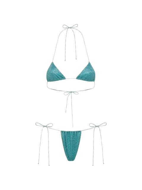 Oséree Lumiere glitter-effect bikini