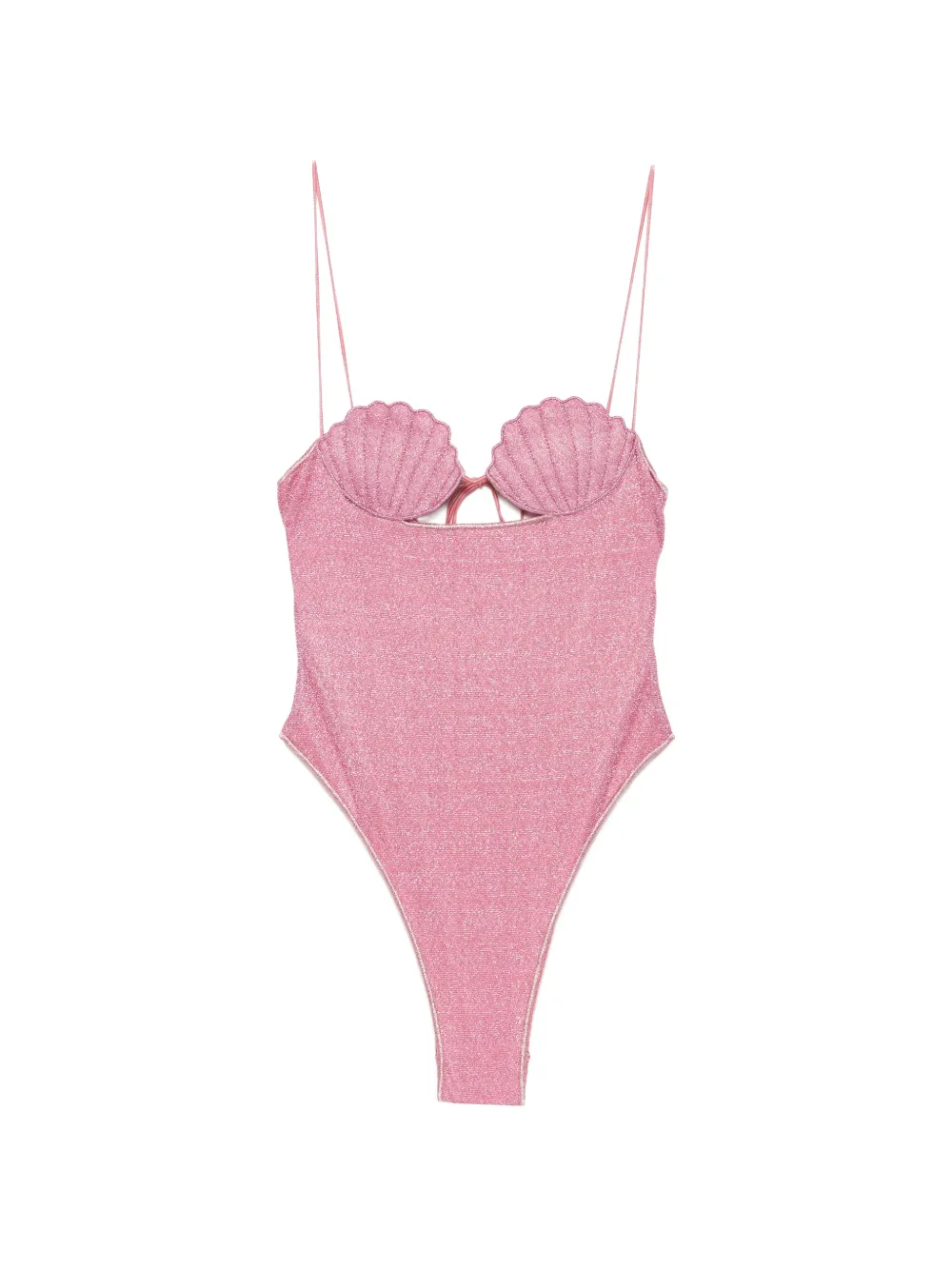 Oséree shell-detail Lumi swimsuit - Rosa