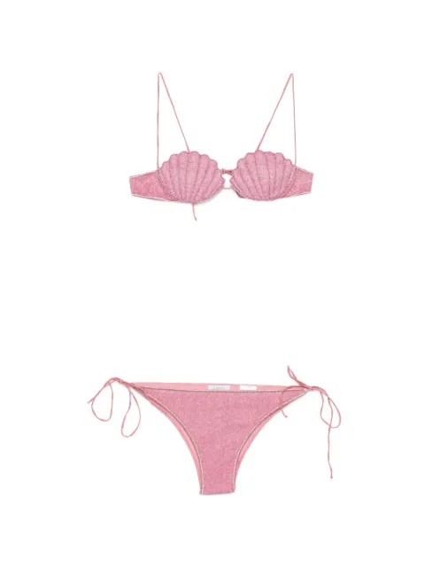 Oséree shell-patch bikini
