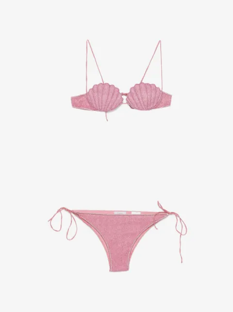 Oséree shell-patch bikini