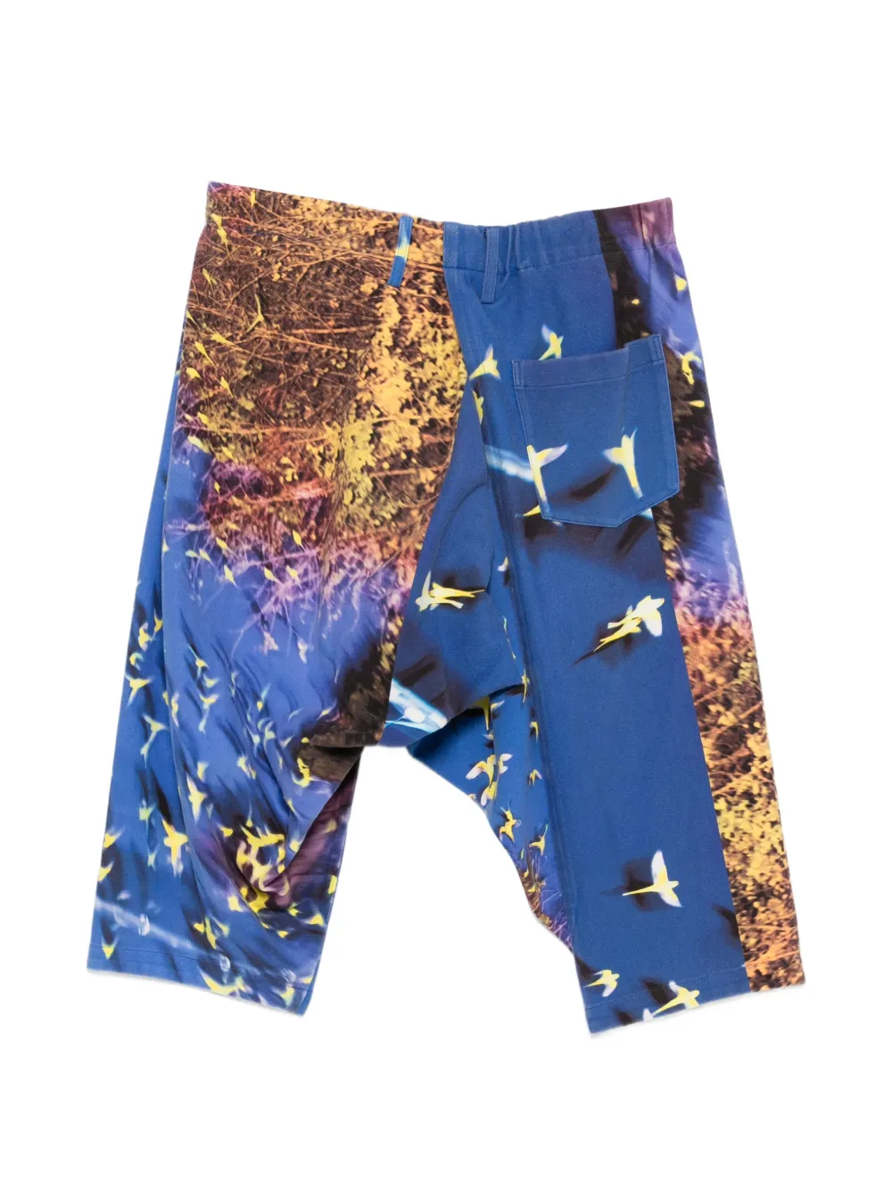 Sarrouel Print Wrap Shorts