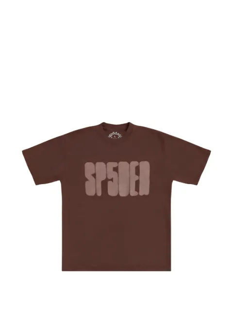 SP5DER focused logo-print T-shirt