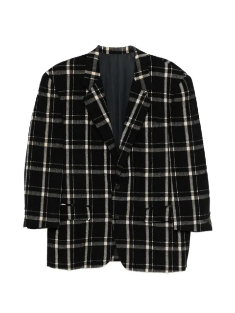 Issey Miyake Pre-Owned tailored check blazer