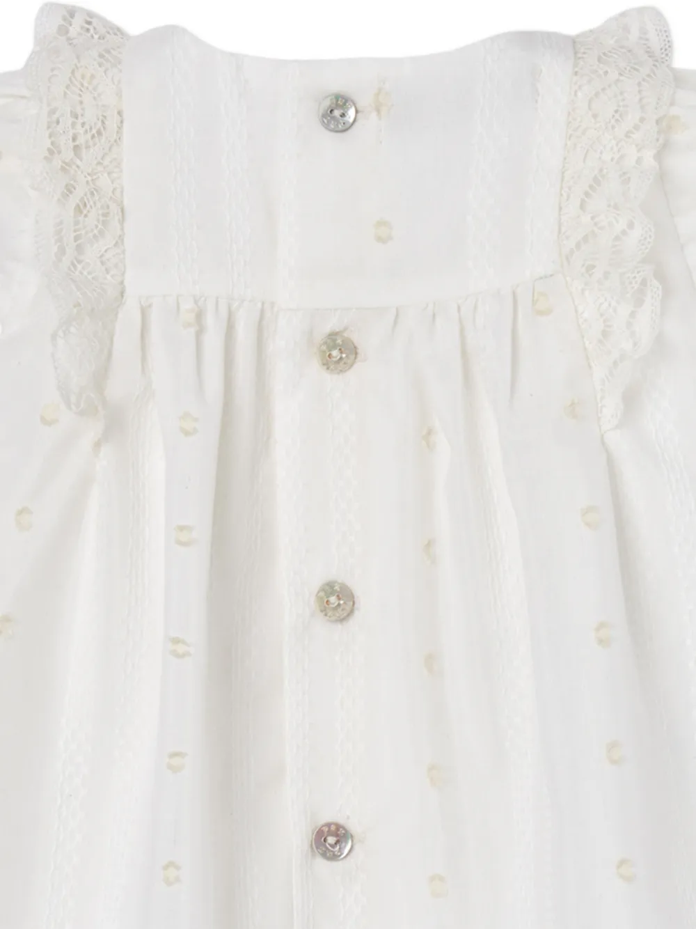 Lace-Trim Bow-Detail Dress