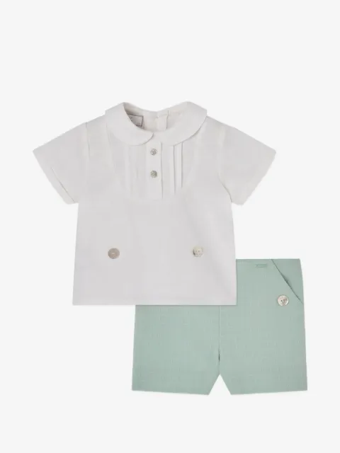Paz Rodriguez button-detail short set