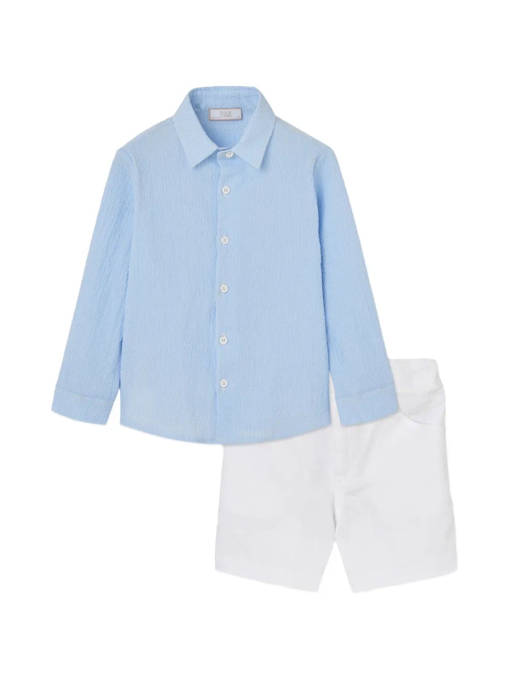 Paz Rodriguez button-fastening short set - Bianco