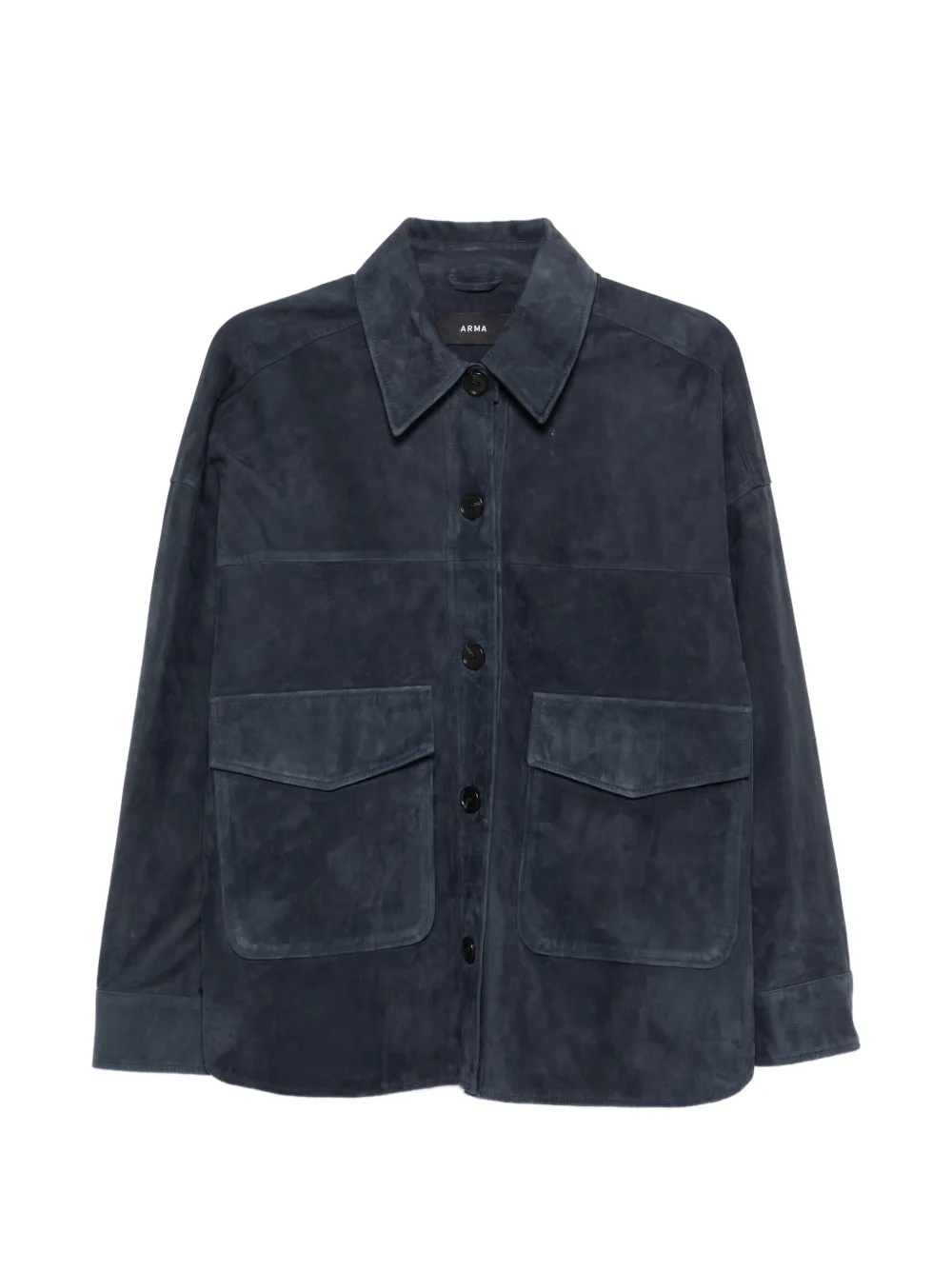 Arma button-up jacket - Blu