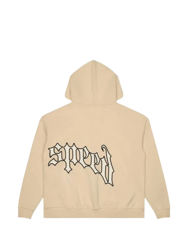 GODSPEED logo-detail zip-up Hoodie | Neutrals | FARFETCH