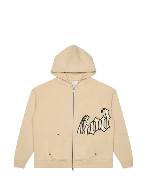 GODSPEED logo-detail zip-up hoodie