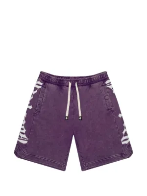 Denim Tears Mono Cotton Wreath Shorts | Blue | FARFETCH