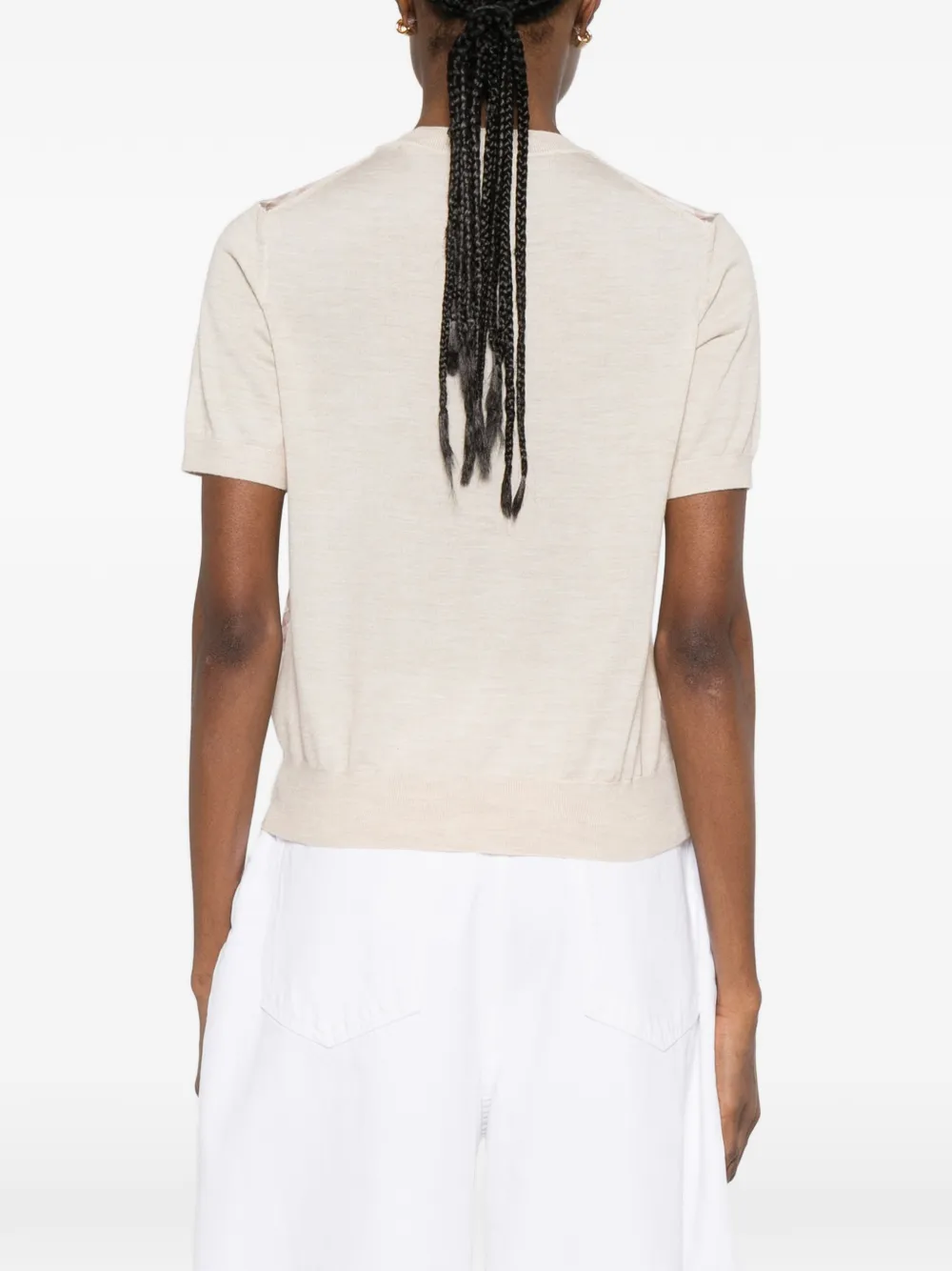 Burberry Check T-shirt met korte mouwen Roze