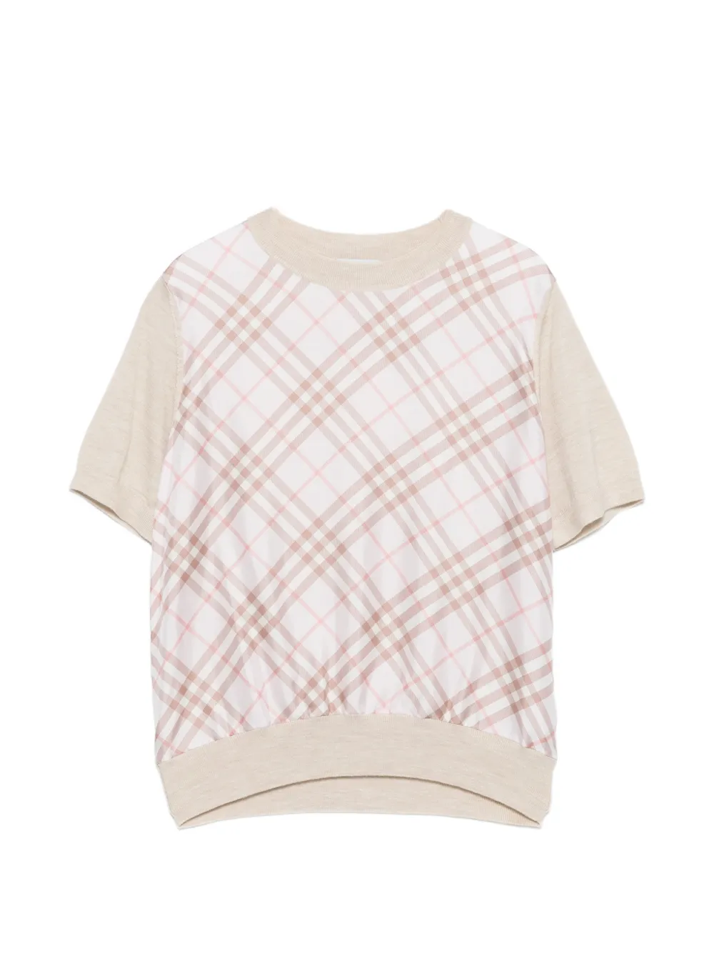 Burberry check T-shirt - Rosa