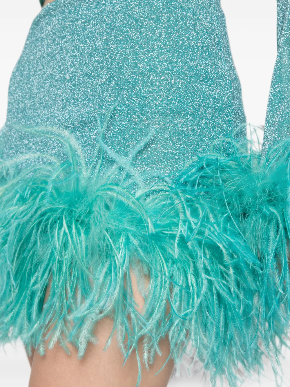 Oséree Lumiere Plumage mini-rok Blauw