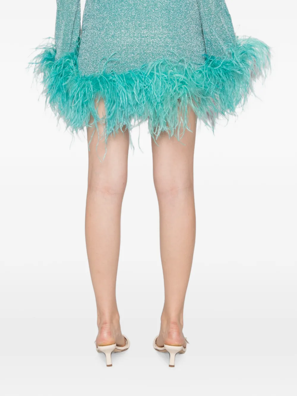 Oséree Lumiere Plumage mini-rok Blauw