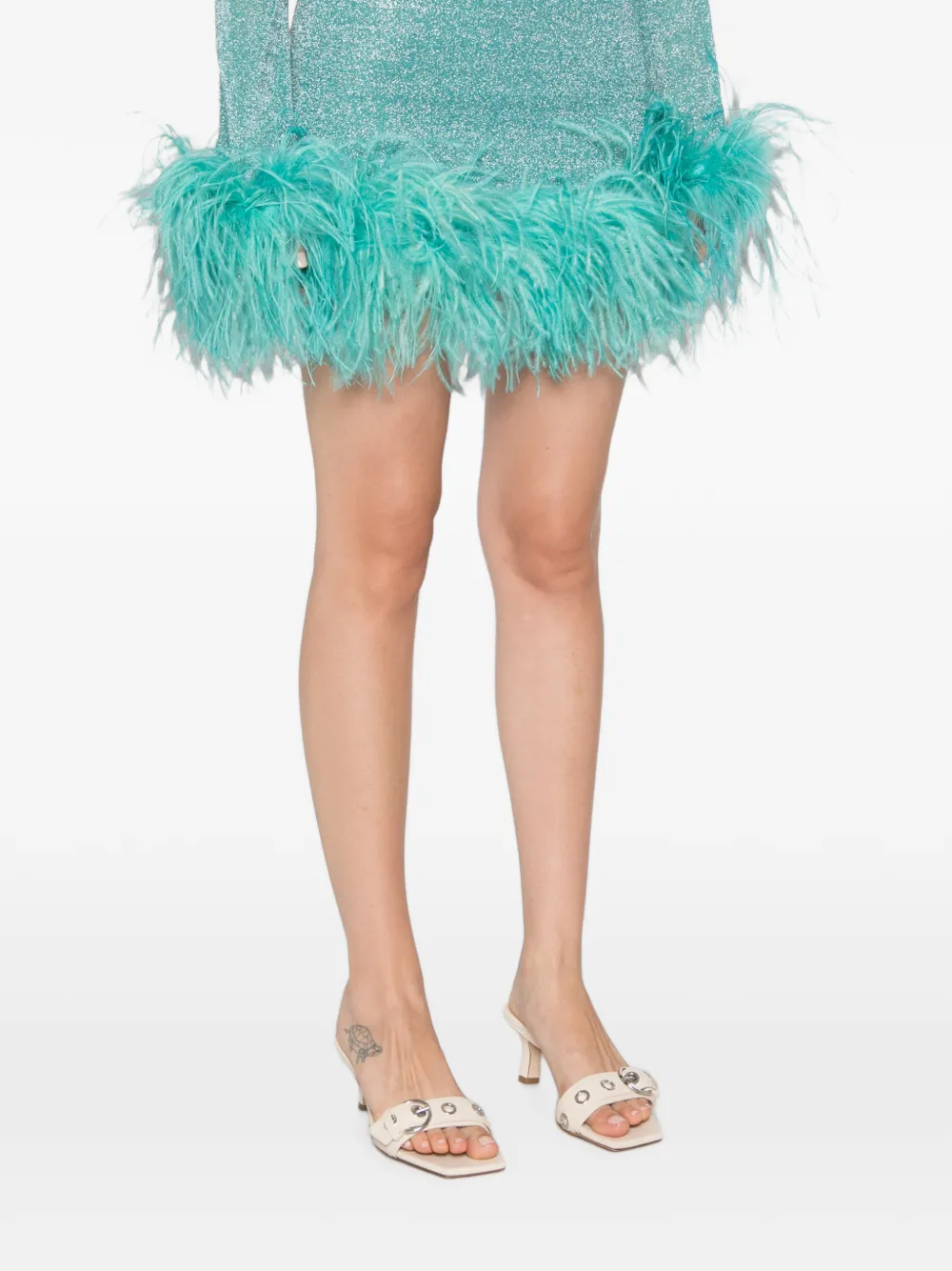 Oséree Lumiere Plumage mini-rok Blauw