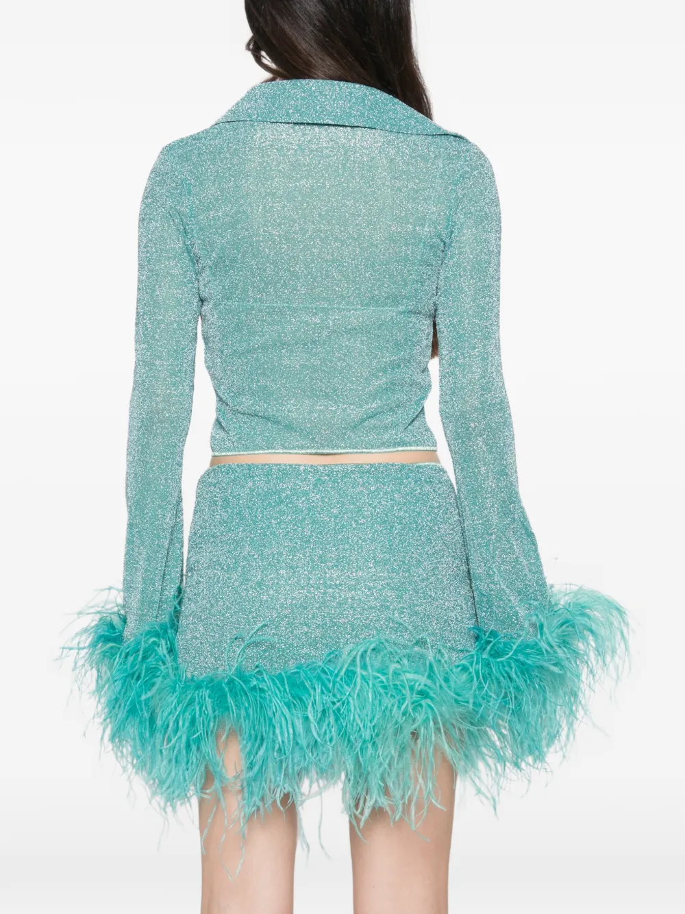 Oséree Lumière Plumage blouse Blauw