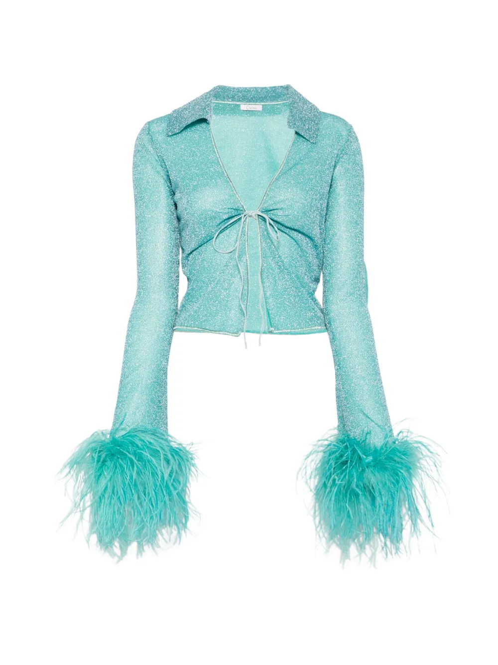 Oséree Lumiere Plumage slim shirt - Blau