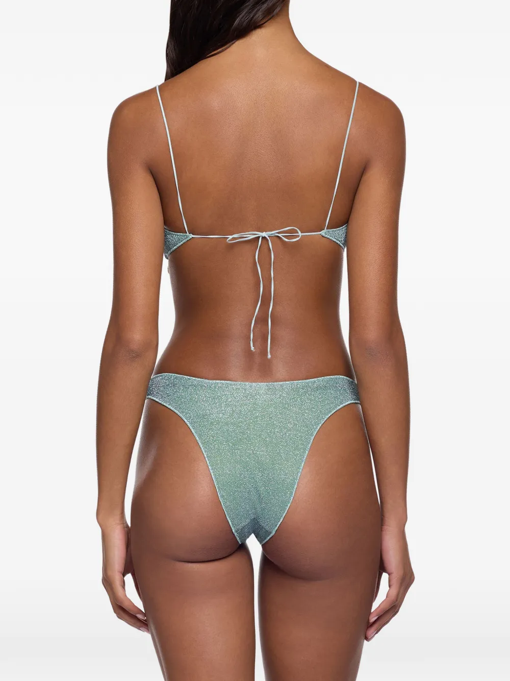 Oséree Lumiere bandeau bikini met bedel Groen
