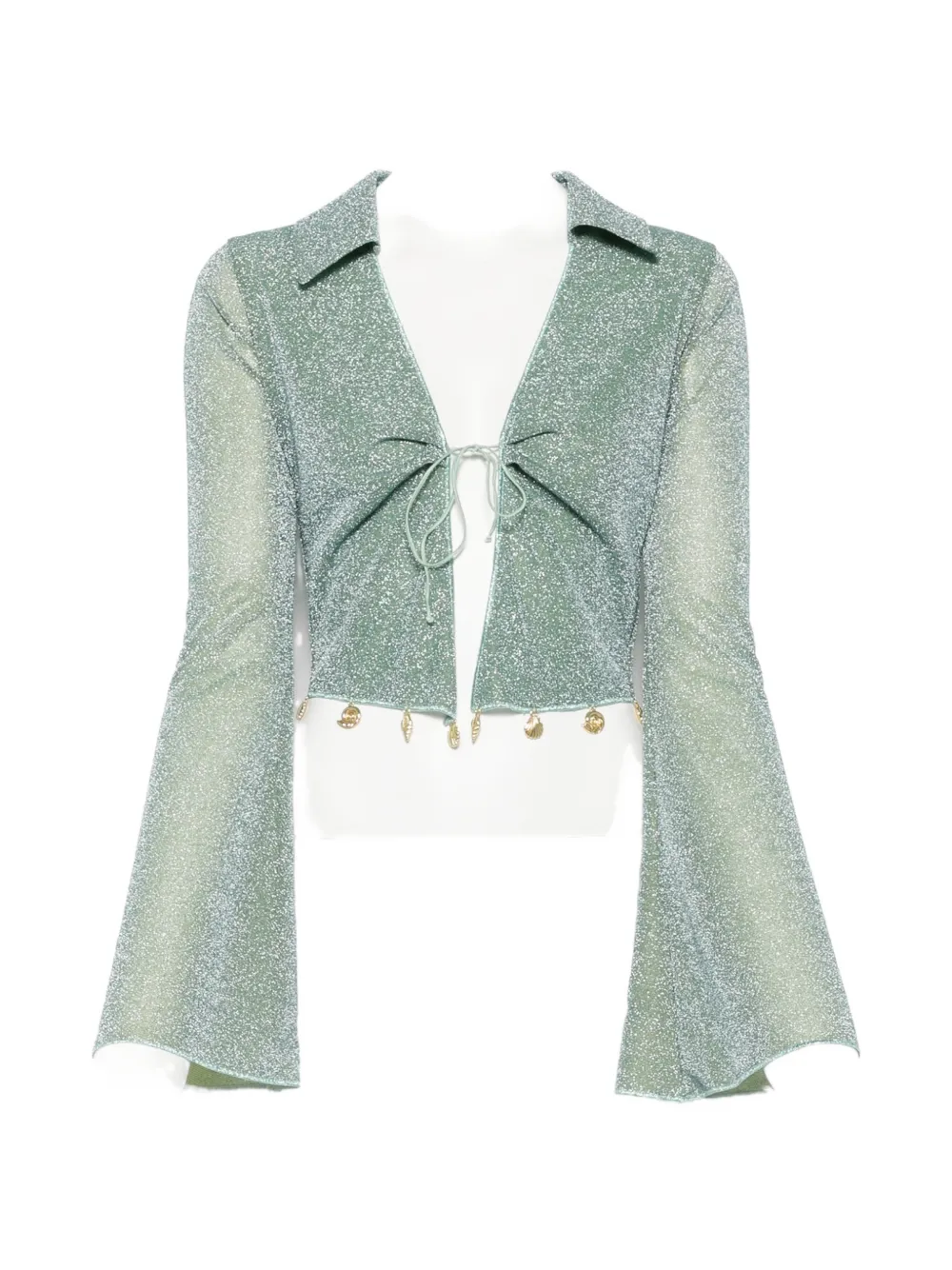 Oséree Lumiere charm shirt - Green