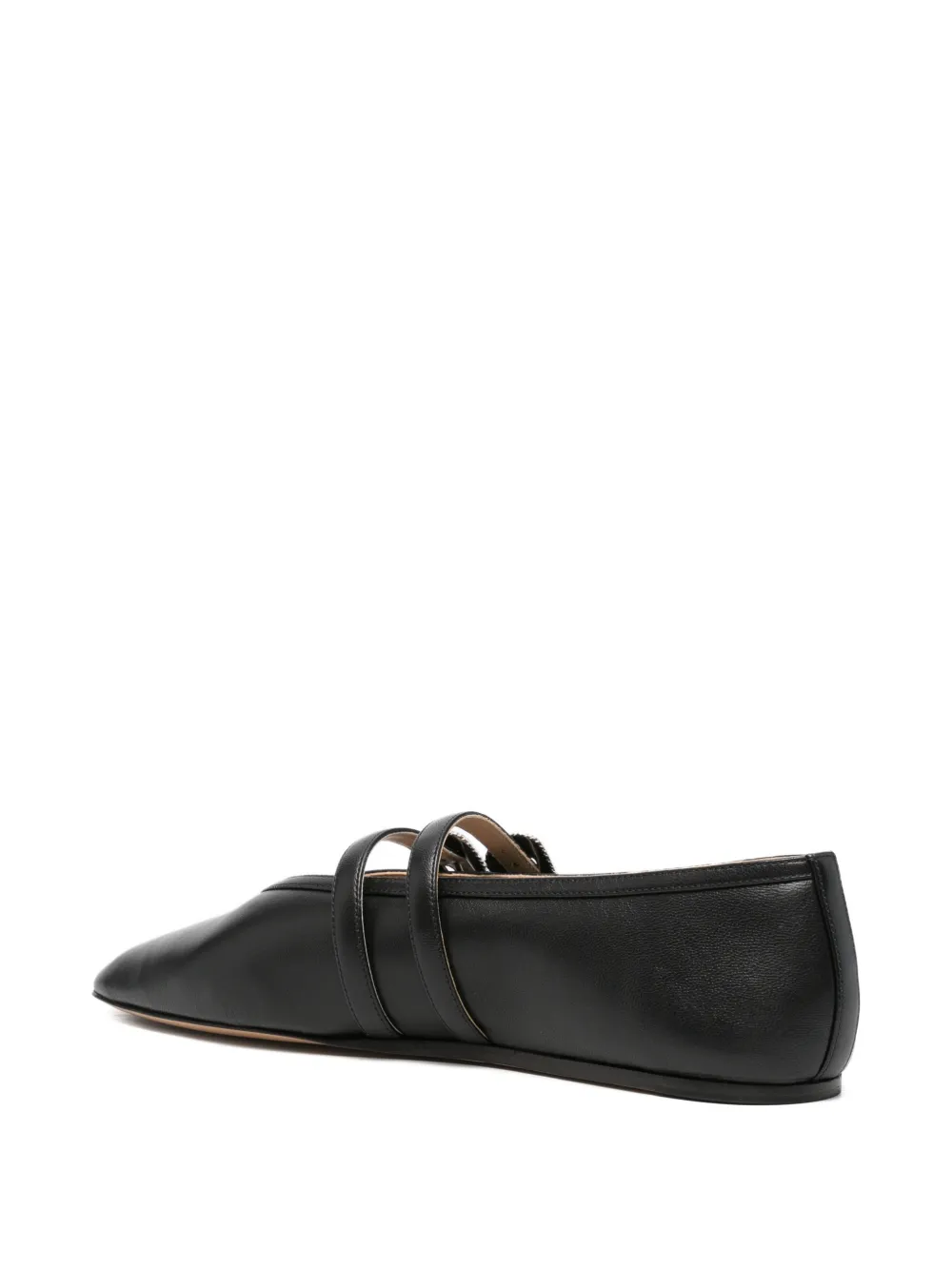 Le Monde Beryl Claudia buckle-detail ballet flats Zwart
