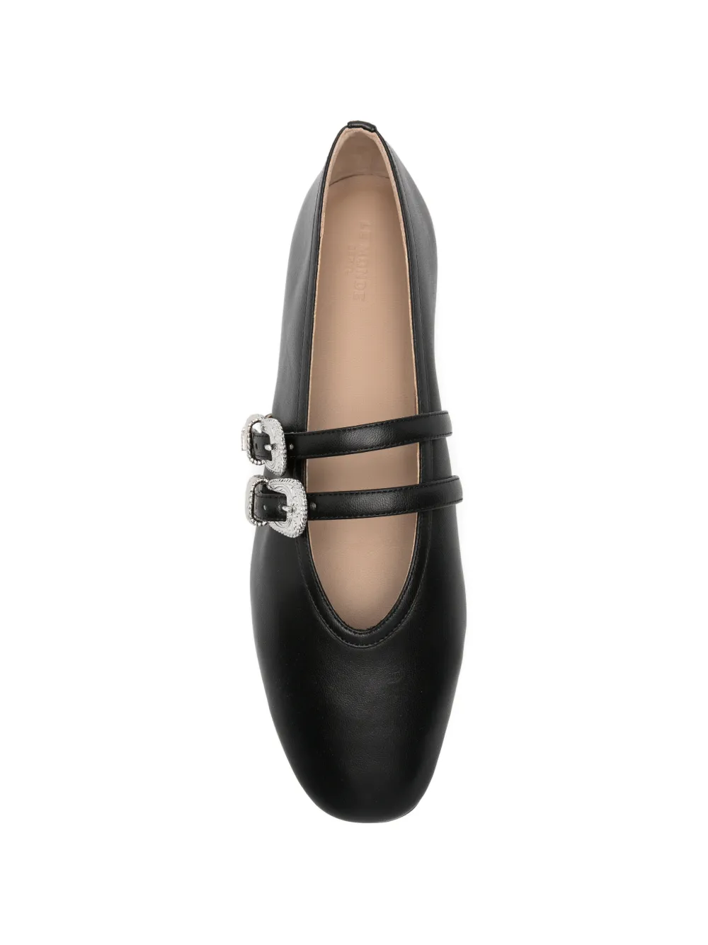 Le Monde Beryl Claudia buckle-detail ballet flats Zwart