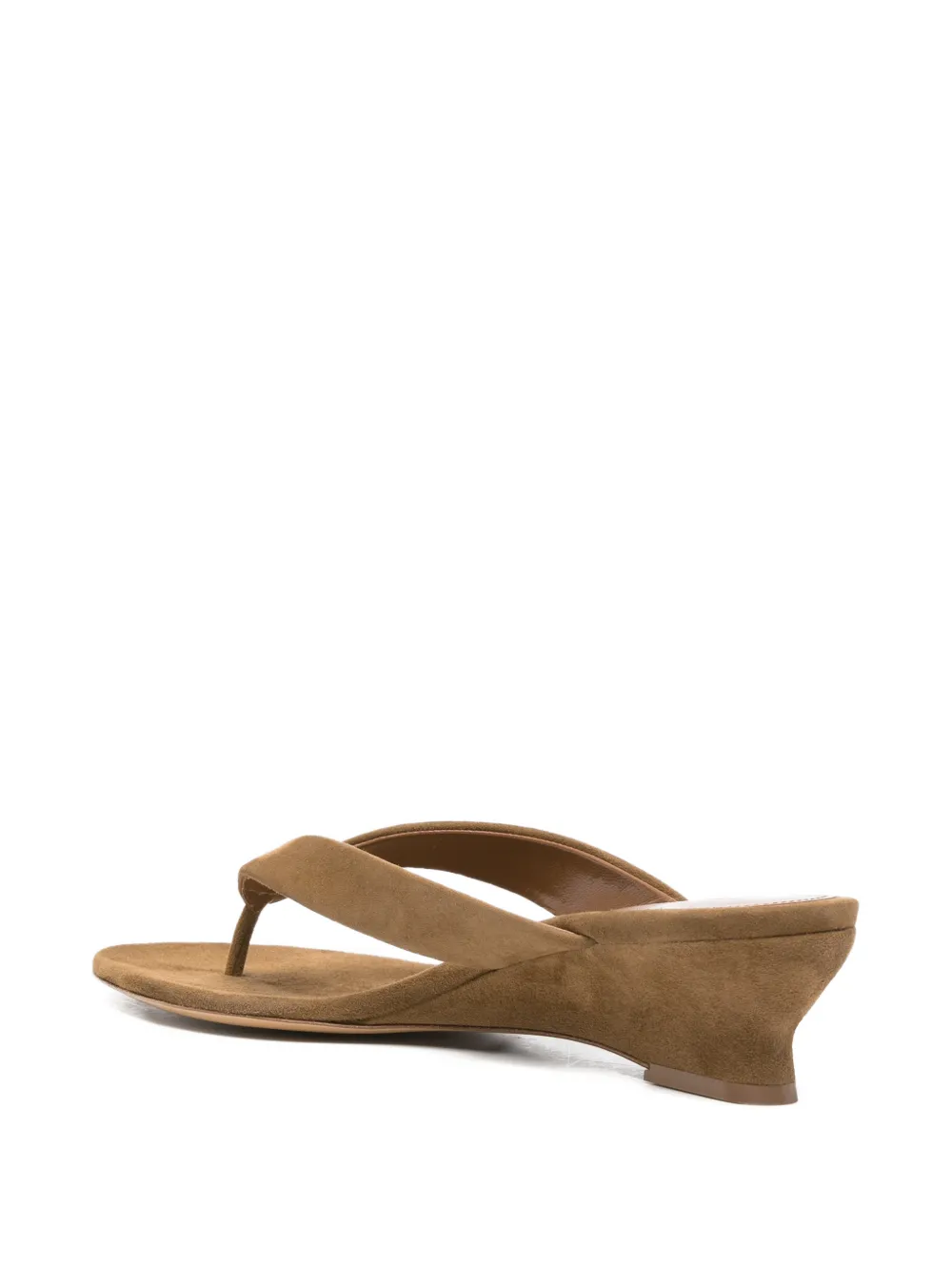 Le Monde Beryl suede wedge sandals Bruin