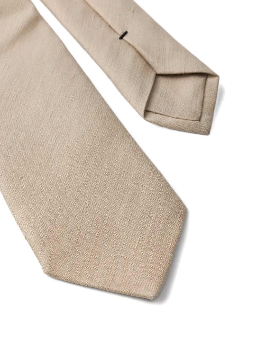  Prada Pointed-tip Tie - Neutrals 