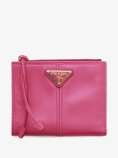 Prada triangle-logo small wallet