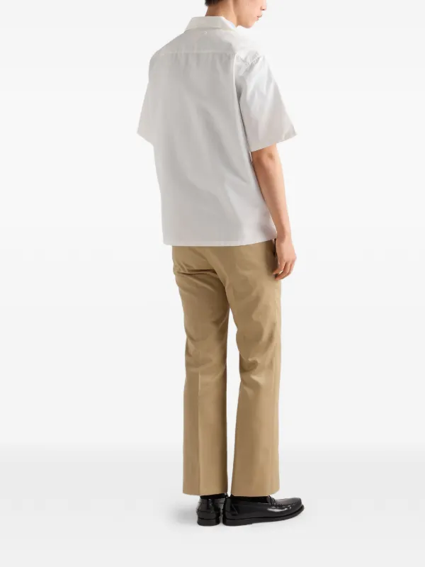 Prada mountain-print Button Shirt | White | FARFETCH