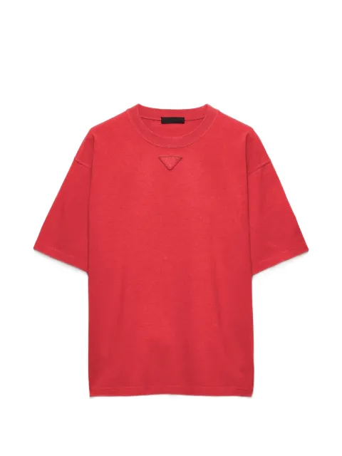 Prada triangle-logo T-shirt