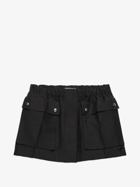 Prada 모헤어 미니 스커트
