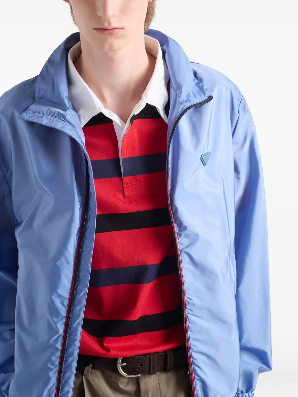 Prada Gestreept poloshirt Rood