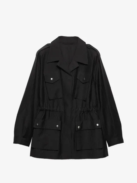 Prada garment-dyed kid-mohair jacket
