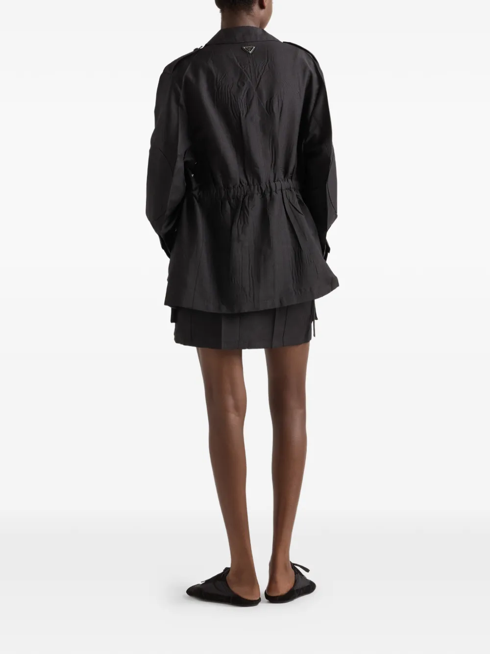 Prada Geverfd mohair-jack Zwart