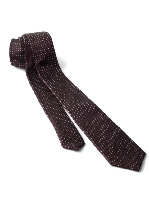 Prada pattern silk tie