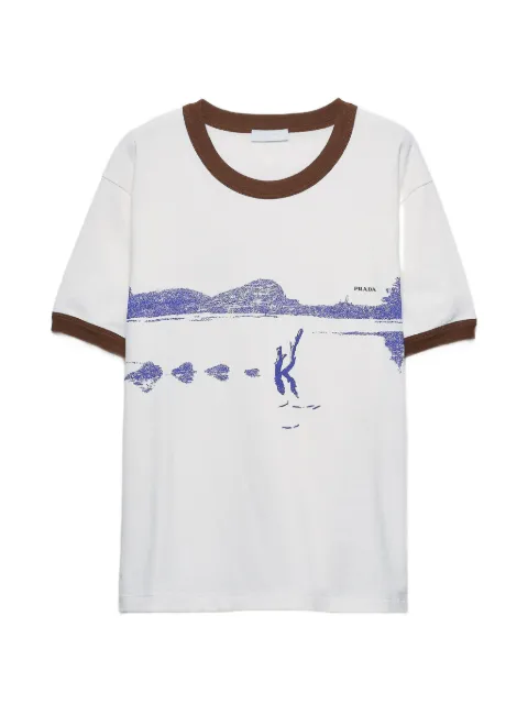Prada printed cotton T-shirt
