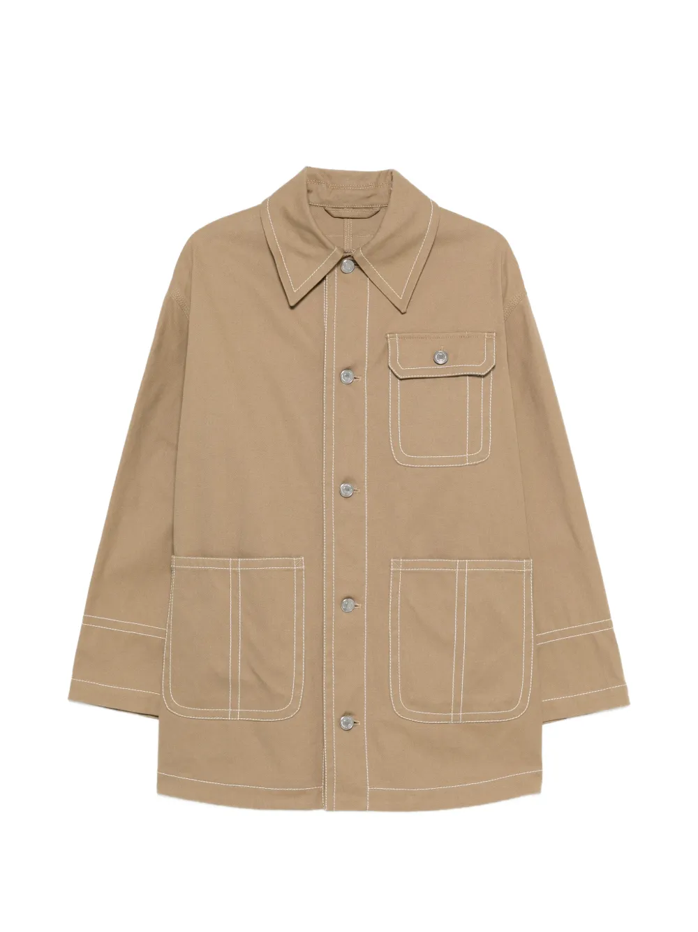 AMI Paris pocket topstitching jacket - Toni neutri