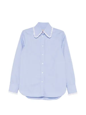 Prada ポプリン シャツ | ブルー | FARFETCH JP